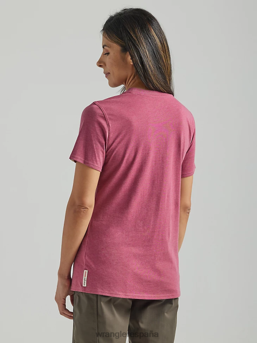 Wrangler ropa rosa seca (112325043) mujer Camiseta de rendimiento de manga corta Riggs Workwear BDR0J879