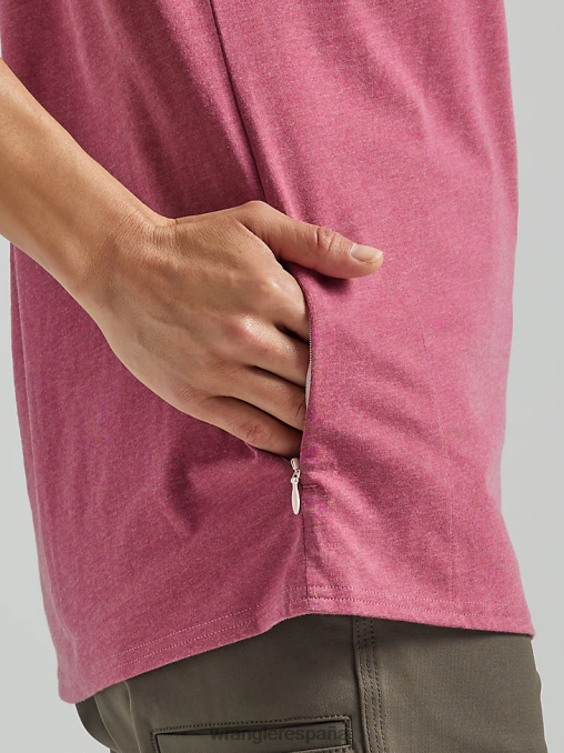 Wrangler ropa rosa seca (112325043) mujer Camiseta de rendimiento de manga corta Riggs Workwear BDR0J879