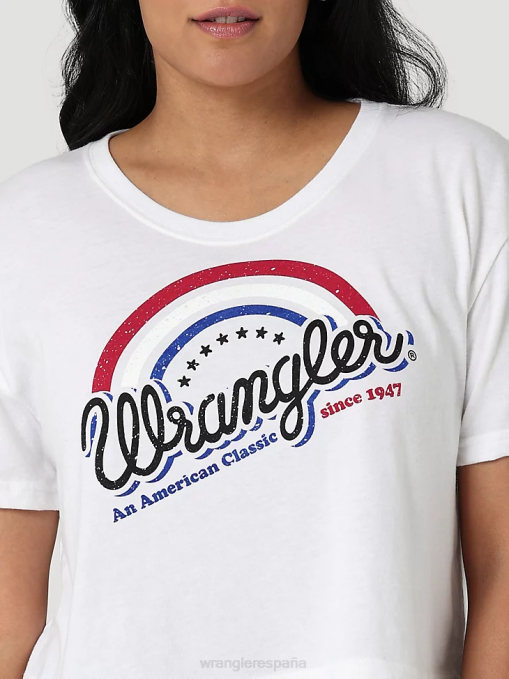 ropa malvavisco (112335975) mujer Wrangler camiseta clásica con timbre BDR0J871