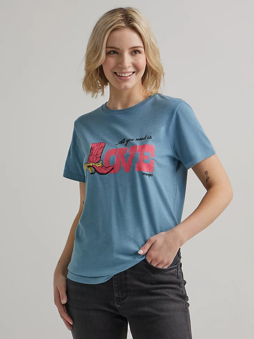 ropa malvavisco (112335975) mujer Wrangler camiseta clásica con timbre BDR0J871