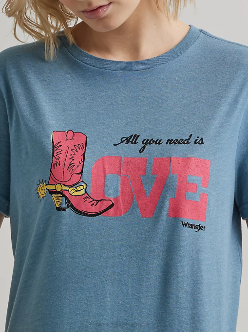 ropa malvavisco (112335975) mujer Wrangler camiseta clásica con timbre BDR0J871