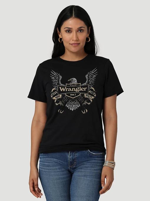 ropa malvavisco (112335975) mujer Wrangler camiseta clásica con timbre BDR0J871