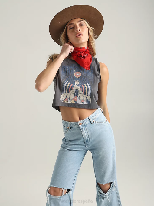 ropa malvavisco (112335975) mujer Wrangler camiseta clásica con timbre BDR0J871