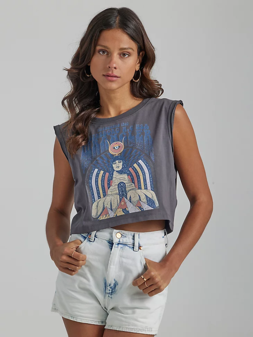 ropa malvavisco (112335975) mujer Wrangler camiseta clásica con timbre BDR0J871