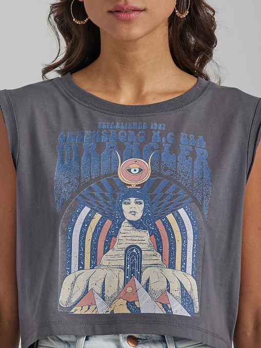 ropa malvavisco (112335975) mujer Wrangler camiseta clásica con timbre BDR0J871