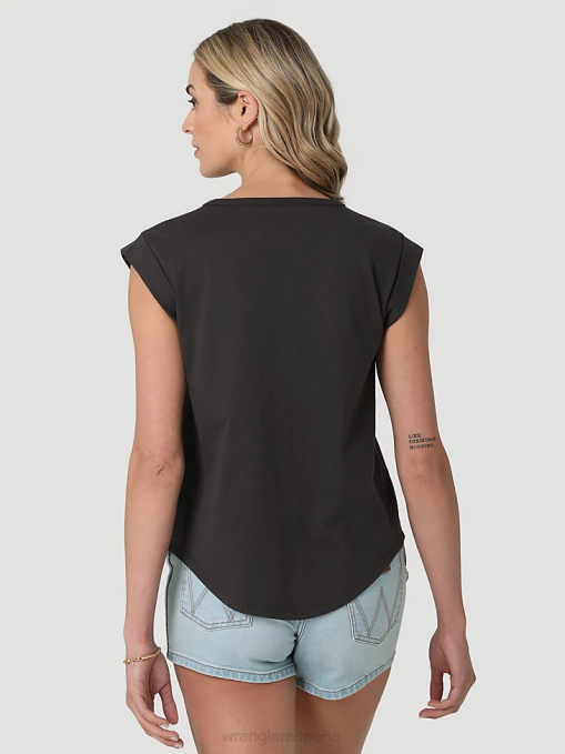 ropa malvavisco (112335975) mujer Wrangler camiseta clásica con timbre BDR0J871