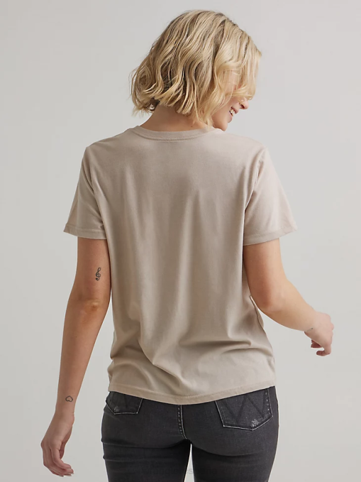 ropa malvavisco (112335975) mujer Wrangler camiseta clásica con timbre BDR0J871