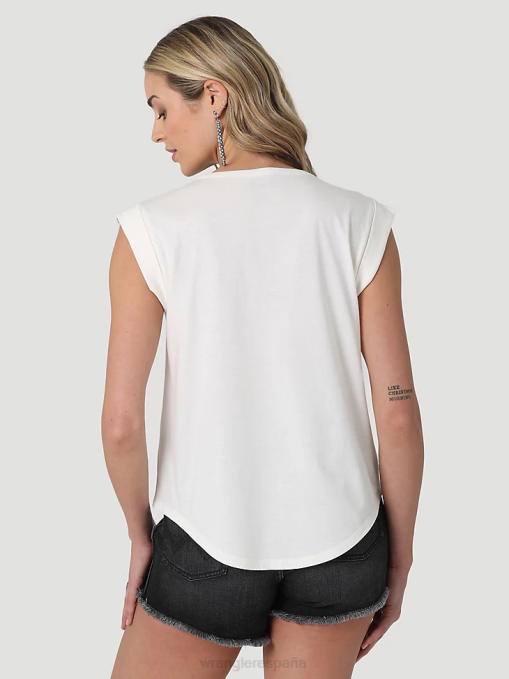 ropa malvavisco (112335975) mujer Wrangler camiseta clásica con timbre BDR0J871