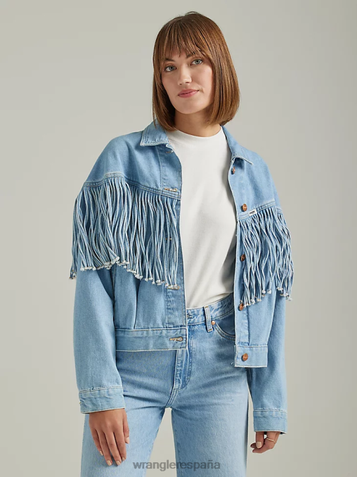 Wrangler ropa azul helado (112333587) mujer chaqueta vaquera novia BDR0J854