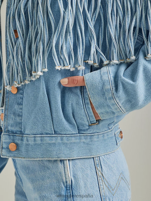 Wrangler ropa azul helado (112333587) mujer chaqueta vaquera novia BDR0J854