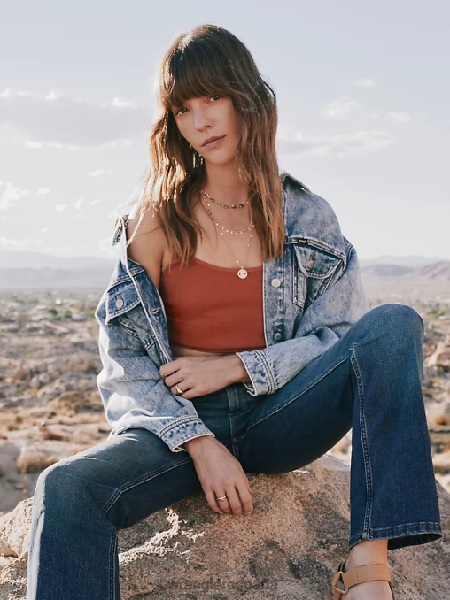 Wrangler ropa azul helado (112333587) mujer chaqueta vaquera novia BDR0J854