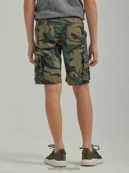 Wrangler ropa camuflaje nocturno del bosque de la selva (112335583) Niños pantalones cortos de carga de jugador (husky) BDR0J1011