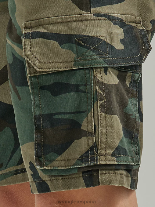 Wrangler ropa camuflaje nocturno del bosque de la selva (112335583) Niños pantalones cortos de carga de jugador (husky) BDR0J1011