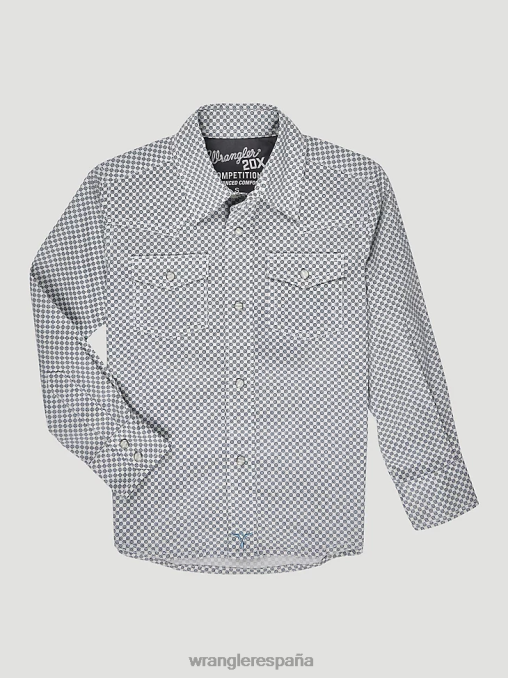 Wrangler ropa marina adriática (112327786) Niños Camisa con estampado occidental a presión 20x Advanced Comfort BDR0J993