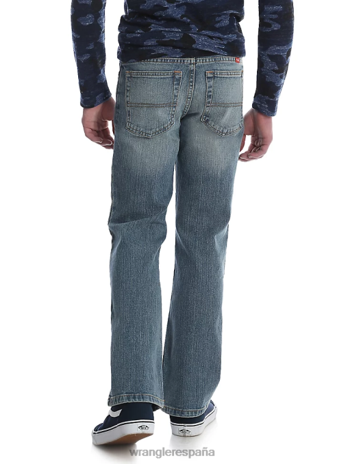 Wrangler ropa mezclilla ligera (6brlwsw) Niños Vaqueros bootcut elásticos clásicos de cinco estrellas BDR0J998