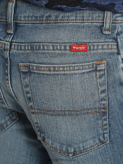 Wrangler ropa mezclilla ligera (6brlwsw) Niños Vaqueros bootcut elásticos clásicos de cinco estrellas BDR0J998