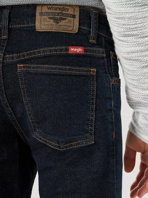 Wrangler ropa índigo profundo (5wnbwdg) Niños vaqueros con corte bootcut flexibles de cinco estrellas BDR0J958