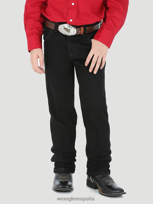 Wrangler ropa negro sobreteñido (13mwjbk) Niños jean corte cowboy original fit BDR0J951