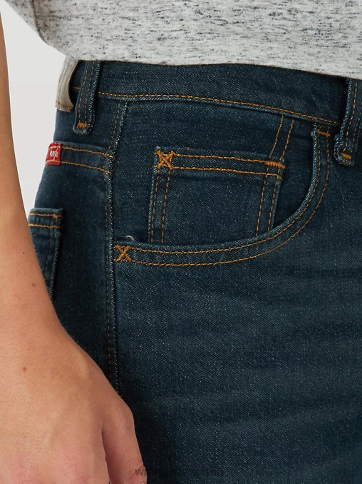 Wrangler ropa noche oscura (5wnbwdt) Niños Vaqueros Five Star Flex de pernera recta BDR0J955