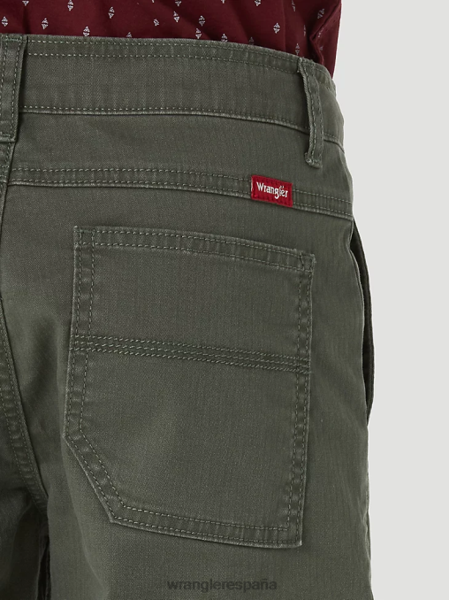 Wrangler ropa oliva (4rmhwoh) Niños pantalón corto cargo flexible y cómodo BDR0J996