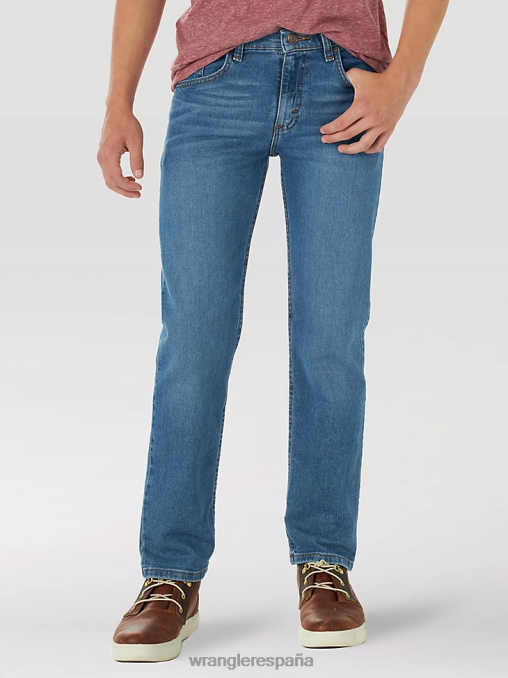 Wrangler ropa verdadero índigo (5wnbwtd) Niños Vaqueros Five Star Flex de pernera recta BDR0J954