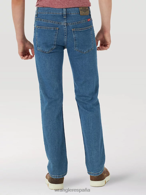 Wrangler ropa verdadero índigo (5wnhwtd) Niños Vaqueros Five Star Flex de pernera recta BDR0J985