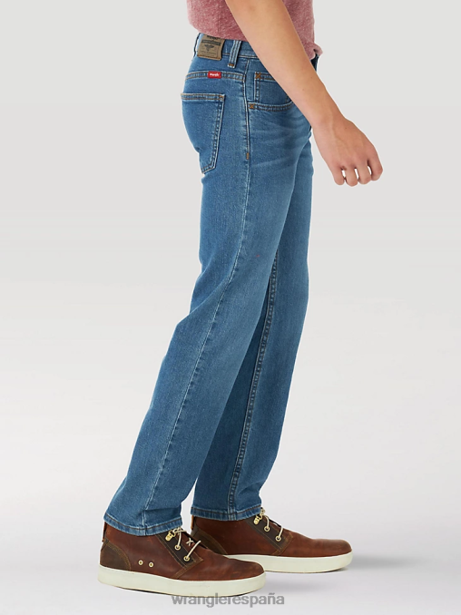 Wrangler ropa verdadero índigo (5wnlwtd) Niños Vaqueros Five Star Flex de pernera recta BDR0J1002