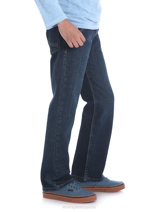 ropa azul claro de luna (5schwm2) Niños Wrangler jeans de corte recto clásico cinco estrellas (husky) BDR0J972