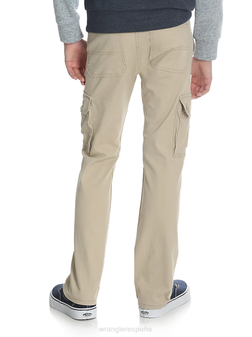 ropa pulir (9rkbwbf) Niños Wrangler pantalón cargo slim recto y elástico BDR0J957